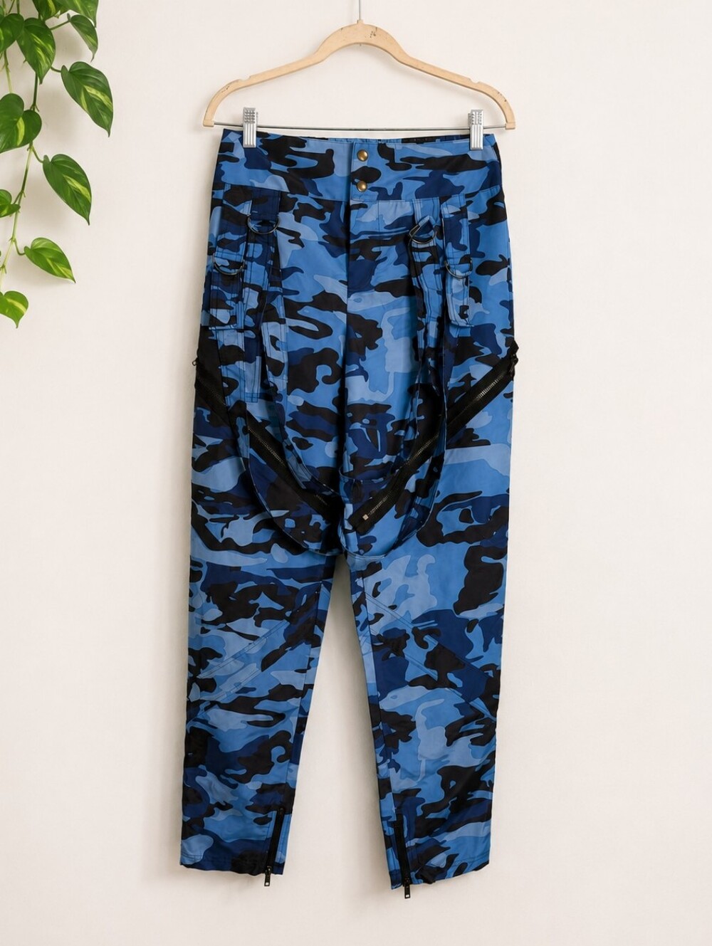 Balera Performance Dancewear Pop Star Pants Blue Camo Camouflage Dance Small